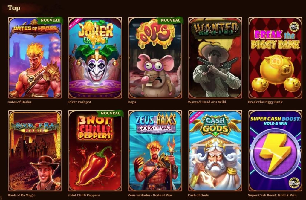 Jeux au Top Wild Robin France